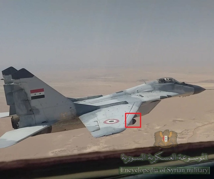 Syrian Air Force Mig-29 Fighter Jet Spotted With New Jamming System